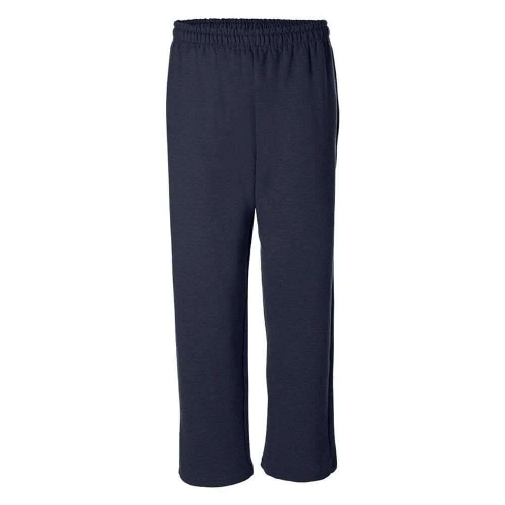 Gildan Mens Heavy Blend Open Bottom Sweatpant / Jogging Pants / Navy
